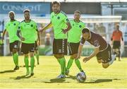 7 July 2017; Rodrigo Tosi of Limerick in action against David Cawley of Galway United during the SSE Airtricity League Premier Division match between Galway United and Limerick at Eamonn Deacy Park in Galway. Photo by David Maher/Sportsfile