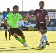 7 July 2017; Alex Byrne of Galway United in action against Rodrigo Tosi of Limerick during the SSE Airtricity League Premier Division match between Galway United and Limerick at Eamonn Deacy Park in Galway. Photo by David Maher/Sportsfile