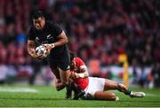 8 July 2017; Julian Savea of New Zealand is tackled by Anthony Watson of the British & Irish Lions during the Third Test match between New Zealand All Blacks and the British & Irish Lions at Eden Park in Auckland, New Zealand. Photo by Stephen McCarthy/Sportsfile