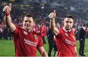 8 July 2017; Conor Murray, right, and CJ Stander of the British & Irish Lions following the Third Test match between New Zealand All Blacks and the British & Irish Lions at Eden Park in Auckland, New Zealand. Photo by Stephen McCarthy/Sportsfile