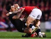 8 July 2017; Malakai Fekitoa of New Zealand is tackled by Jack Nowell of the British & Irish Lions during the Third Test match between New Zealand All Blacks and the British & Irish Lions at Eden Park in Auckland, New Zealand. Photo by Stephen McCarthy/Sportsfile
