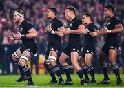 8 July 2017; Kieran Read and his New Zealand team-mates preform The Haka during the Third Test match between New Zealand All Blacks and the British & Irish Lions at Eden Park in Auckland, New Zealand. Photo by Stephen McCarthy/Sportsfile