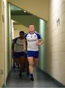 8 July 2017; Monaghan captain Colin Walshe leads his team out to the pitch ahead of the GAA Football All-Ireland Senior Championship Round 2B match between Wexford and Monaghan at Innovate Wexford Park in Co Wexford. Photo by Eóin Noonan/Sportsfile