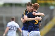 8 July 2017; Liam Casey, left, and George Hannigan  of Tipperary celebrate at the end of the the GAA Football All-Ireland Senior Championship Round 2B match between Cavan and Tipperary at Kingspan Breffni Park in Cavan. Photo by David Maher/Sportsfile
