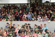 8 July 2017; Spectators in the stand over one hour before the GAA Football All-Ireland Senior Championship Round 3A match between Clare and Mayo at Cusack Park in Ennis, Co Clare. Photo by Diarmuid Greene/Sportsfile
