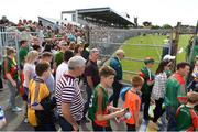 8 July 2017; Spectators make their way into Cusack Park ahead of the GAA Football All-Ireland Senior Championship Round 3A match between Clare and Mayo at Cusack Park in Ennis, Co Clare. Photo by Diarmuid Greene/Sportsfile
