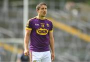 8 July 2017; A dejected Ciaran Lyng of Wexford makes his way off the pitch after being shown a red card by referee Conor Lane during the GAA Football All-Ireland Senior Championship Round 2B match between Wexford and Monaghan at Innovate Wexford Park in Co Wexford. Photo by Eóin Noonan/Sportsfile