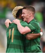 8 July 2017; Jonny Hayes, right, of Celtic celebrates with Scott Sinclair after he scores his side's 9th goal during the friendly match between Shamrock Rovers and Glasgow Celtic at Tallaght Stadium in Dublin.  Photo by David Fitzgerald/Sportsfile