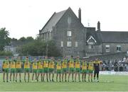 8 July 2017; The Donegal team during the national anthem before the GAA Football All-Ireland Senior Championship Round 3A match between Meath and Donegal at Páirc Tailteann in Navan, Co Meath. Photo by David Maher/Sportsfile