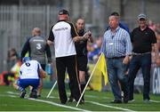 8 July 2017; Kilkenny manager Brian Cody speaks to sideline official Justin Heffernan during the GAA Hurling All-Ireland Senior Championship Round 2 match between Waterford and Kilkenny at Semple Stadium in Thurles, Co Tipperary. Photo by Brendan Moran/Sportsfile
