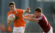 8 July 2017; Rory Grugan of Armagh in action against Kelvin Reilly of Westmeath during the GAA Football All-Ireland Senior Championship Round 2B match between Westmeath and Armagh at TEG Cusack Park in Mullingar, Co Westmeath. Photo by Piaras Ó Mídheach/Sportsfile