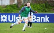 8 March 2012; Ireland's Hugh Hogan, of St Mary's College, in action during squad training ahead of their Ulster Bank Club International against a Scotland Club XV. The Irish side is made up of a combination of the best rugby players from the Ulster Bank Club League. The teams will compete for the Dalriada Cup at Old Belvedere RFC on Friday night at 6.30pm. Anglesea Road, Dublin. Picture credit: Brendan Moran / SPORTSFILE