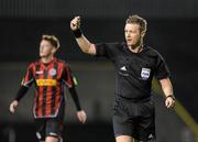 9 March 2012; Alan Kelly, referee. Airtricity League Premier Division, Bohemians v Shelbourne, Dalymount Park, Dublin. Picture credit: Brian Lawless / SPORTSFILE