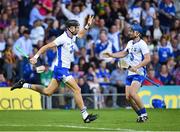 8 July 2017; Maurice Shanahan, left, of Waterford celebrates after his side's fourth goal with teammate Patrick Curran during the GAA Hurling All-Ireland Senior Championship Round 2 match between Waterford and Kilkenny at Semple Stadium in Thurles, Co Tipperary. Photo by Brendan Moran/Sportsfile