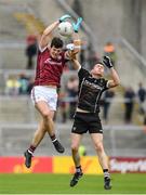 9 July 2017; Evan Murphy of Galway in action against Evan Lavin of Sligo during the Electric Ireland Connacht GAA Football Minor Championship Final between Galway and  Sligo at Pearse Stadium in Galway. Photo by Ramsey Cardy/Sportsfile