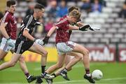 9 July 2017; Conor Campbell of Galway shoots to score his side's first goal during the Electric Ireland Connacht GAA Football Minor Championship Final between Galway and Sligo at Pearse Stadium in Salthill, Galway. Photo by David Maher/Sportsfile