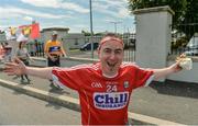 9 July 2017; A Cork supporter on his way to the Munster GAA Hurling Senior Championship Final match between Clare and Cork at Semple Stadium in Thurles, Co Tipperary. Photo by Piaras Ó Mídheach/Sportsfile