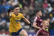 9 July 2017; Brian Stack of Roscommon celebrates after scoring his side's second goal during the Connacht GAA Football Senior Championship Final match between Galway and Roscommon at Pearse Stadium in Salthill, Galway. Photo by David Maher/Sportsfile