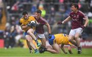 9 July 2017; Ciaran Murtagh of Roscommon is tackled by Eoghan Kerin of Galway during the Connacht GAA Football Senior Championship Final match between Galway and Roscommon at Pearse Stadium in Galway. Photo by Ramsey Cardy/Sportsfile