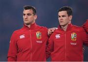 8 July 2017; Sam Warburton, left, and Jonathan Sexton of the British & Irish Lions during the Third Test match between New Zealand All Blacks and the British & Irish Lions at Eden Park in Auckland, New Zealand. Photo by Stephen McCarthy/Sportsfile