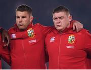 8 July 2017; Sean O'Brien, left, and Tadhg Furlong of the British & Irish Lions during the Third Test match between New Zealand All Blacks and the British & Irish Lions at Eden Park in Auckland, New Zealand. Photo by Stephen McCarthy/Sportsfile
