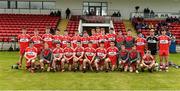 9 July 2017; The Derry squad before the Electric Ireland Ulster GAA Hurling Minor Championship Final match between Antrim and Derry at Owenbeg in Co Derry. Photo by Oliver McVeigh/Sportsfile