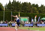 9 July 2017; Dylan Kearns of Finn Valley A.C. competing in the Boys U19 Javelin event during Day 2 of the Irish Life Health National Juvenile Track & Field Championships at Tullamore Harriers Stadium in Tullamore, Co Offaly. Photo by Eóin Noonan/Sportsfile