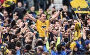 9 July 2017; Enda Smith of Roscommon celebrates with supporters at the end of the Connacht GAA Football Senior Championship Final match between Galway and Roscommon at Pearse Stadium in Salthill, Galway. Photo by David Maher/Sportsfile