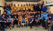 9 July 2017;  The Roscommon team and managment celebrate in their dressing room aat the end of the Connacht GAA Football Senior Championship Final match between Galway and Roscommon at Pearse Stadium in Salthill, Galway. Photo by David Maher/Sportsfile