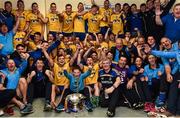 9 July 2017;  The Roscommon team and managment celebrate in their dressing room at the end of the Connacht GAA Football Senior Championship Final match between Galway and Roscommon at Pearse Stadium in Salthill, Galway. Photo by David Maher/Sportsfile