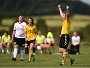 9 July 2017; Sylvia Gee of Kilkenny United WFC celebrates her side's first victory of the season following the Continental Tyres Women’s National League match between Kilkenny United WFC and Galway WFC at United Park, Thomastown, Co. Kilkenny. Photo by Seb Daly/Sportsfile