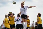 9 July 2017; Shauna Fox of Galway WFC jumps for a header during the Continental Tyres Women’s National League match between Kilkenny United WFC and Galway WFC at United Park, Thomastown, Co. Kilkenny. Photo by Seb Daly/Sportsfile