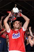 9 July 2017; The Cork captain Stephen McDonnell lifts the cup after the Munster GAA Hurling Senior Championship Final match between Clare and Cork at Semple Stadium in Thurles, Co Tipperary. Photo by Ray McManus/Sportsfile