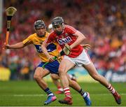 9 July 2017; Darragh Fitzgibbon of Cork in action against David Reidy of Clare during the Munster GAA Hurling Senior Championship Final match between Clare and Cork at Semple Stadium in Thurles, Co Tipperary. Photo by Ray McManus/Sportsfile
