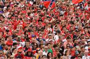 9 July 2017; Cork supporters, on the terraces, before the Munster GAA Hurling Senior Championship Final match between Clare and Cork at Semple Stadium in Thurles, Co Tipperary. Photo by Ray McManus/Sportsfile