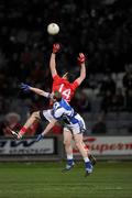 10 March 2012; Donncha O'Connor, Cork, in action against Peter O'Leary, Laois. Allianz Football League, Division 1, Round 4, Laois v Cork, O'Moore Park, Portlaoise, Co. Laois. Picture credit: Ray McManus / SPORTSFILE