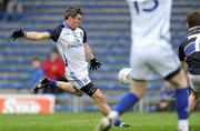 11 March 2012; Mark McKeever, Cavan, shoots to score his side's second goal. Allianz Football League Division 4, Round 4, Tipperary v Cavan, Semple Stadium, Thurles, Co. Tipperary. Picture credit: Brian Lawless / SPORTSFILE