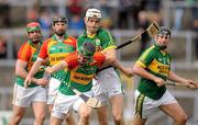 11 March 2012; John Rogers, Carlow, in action against Shane Brick, Kerry. Allianz Hurling League Division 2A, Round 2, Kerry v Carlow, Fitzgerald Stadium, Killarney, Co. Kerry. Picture credit: Diarmuid Greene / SPORTSFILE