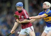 11 March 2012; Damien Hayes, Galway, in action against Michael Cahill, Tipperary. Allianz Hurling League Division 1A, Round 2, Tipperary v Galway, Semple Stadium, Thurles, Co. Tipperary. Picture credit: Brian Lawless / SPORTSFILE