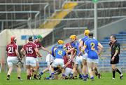 11 March 2012; Players from both sides tussle during the first half. Allianz Hurling League Division 1A, Round 2, Tipperary v Galway, Semple Stadium, Thurles, Co. Tipperary. Picture credit: Brian Lawless / SPORTSFILE