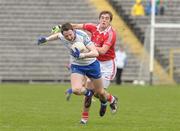 11 March 2012; Eoin Duffy, Monaghan, in action against Andy McDonnell, Louth. Allianz Football League Division 2, Round 4, Monaghan v Louth, St Tiernach's Park, Clones, Co. Monaghan. Picture credit: Philip Fitzpatrick / SPORTSFILE