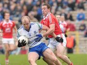11 March 2012; Dick Clerkin, Monaghan, in action against Gerard Hoey, Louth. Allianz Football League Division 2, Round 4, Monaghan v Louth, St Tiernach's Park, Clones, Co. Monaghan. Picture credit: Philip Fitzpatrick / SPORTSFILE