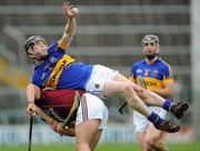 11 March 2012; Donagh Maher, Tipperary, in action against Bernard Burke, Galway. Allianz Hurling League Division 1A, Round 2, Tipperary v Galway, Semple Stadium, Thurles, Co. Tipperary. Picture credit: Brian Lawless / SPORTSFILE
