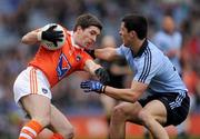 11 March 2012; Brian Mallon, Armagh, in action against Rory O'Carroll, Dublin. Allianz Football League Division 1, Round 4, Dublin v Armagh, Croke Park, Dublin. Picture credit: Ray McManus / SPORTSFILE