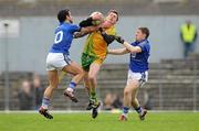 11 March 2012; Christy Toye, Donegal, in action against Paul Galvin, left, and Kieran O'Leary, Kerry. Allianz Football League Division 1, Round 4, Kerry v Donegal, Fitzgerald Stadium, Killarney, Co. Kerry. Picture credit: Diarmuid Greene / SPORTSFILE