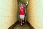 11 March 2012; Louth's Mark Brennan leads out his side before the start of the game. Allianz Football League Division 2, Round 4, Monaghan v Louth, St Tiernach's Park, Clones, Co. Monaghan. Picture credit: Philip Fitzpatrick / SPORTSFILE