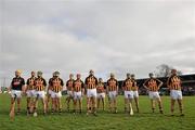 11 March 2012;  Kilkenny team line up before their game against Waterford. Allianz Hurling League Division 1A, Round 2, Waterford v Kilkenny, Walsh Park, Co. Waterford. Picture credit: David Maher / SPORTSFILE