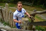 11 July 2017; In attendance during the GAA Hurling All Ireland Senior Championship Series National Launch at the Irish National Heritage Park, in Co. Wexford is Noel Connors of Waterford with the Liam MacCarthy Cup. Photo by Brendan Moran/Sportsfile
