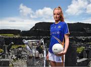 13 July 2017; Stars of the TG4 All Ireland Championships assembled at the famous Dún Aengus on Inis Mór in the Aran Islands to launch the 2017 TG4 All Ireland Championships. The championship gets underway when the preliminary rounds take place on July 22nd as 36 counties begin the journey that will take them to Croke Park on September 24th. TG4 also announced their search for the #properfan that will take place throughout the 2017 TG4 All Ireland Champinships. Pictured is ladies footballer Aishling Moloney of Tipperary, at Dún Aengus, Inis Mór, Aran Islands, Co. Galway.  Photo by Seb Daly/Sportsfile