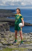 13 July 2017; Stars of the TG4 All Ireland Championships assembled at the famous Dún Aengus on Inis Mór in the Aran Islands to launch the 2017 TG4 All Ireland Championships. The championship gets underway when the preliminary rounds take place on July 22nd as 36 counties begin the journey that will take them to Croke Park on September 24th. TG4 also announced their search for the #properfan that will take place throughout the 2017 TG4 All Ireland Champinships. Pictured is ladies footballer Niamh O'Sullivan of Meath, at Dún Aengus, Inis Mór, Aran Islands, Co. Galway.  Photo by Seb Daly/Sportsfile